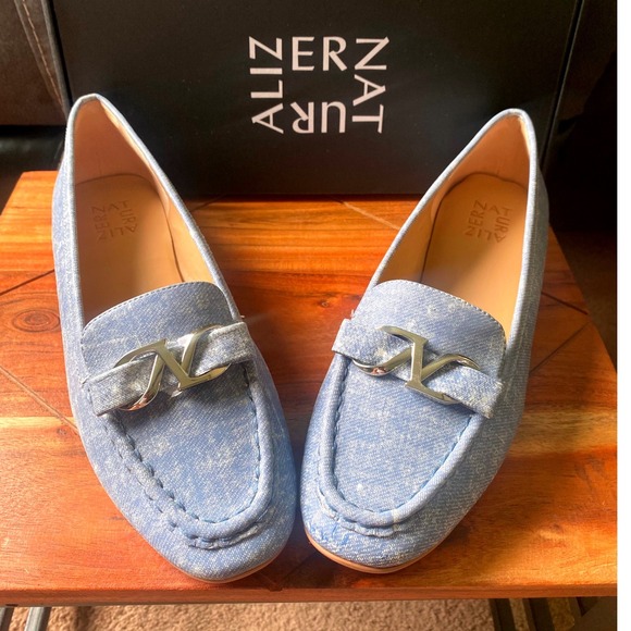 Naturalizer Aliz Loafers Denim Blue Slip On Comfort Casual Shoes 8.5 - Picture 4 of 15